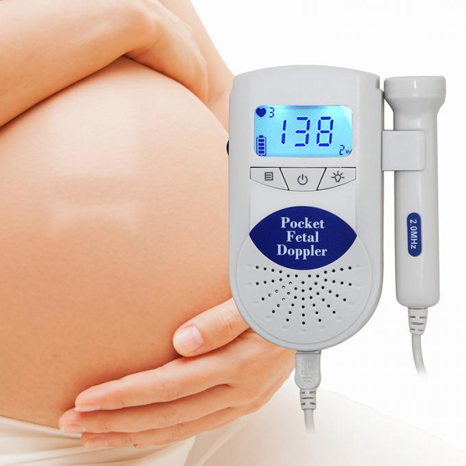 Doppler fetale portatile del monitor di cuore del bambino del suono ad alta fedeltà ultrasonico medico impermeabile