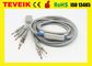 Cavo di Kenz ECG con integrato 10 leadwires, banana 4,0, IEC, DB15pin, compatibile con Kenz ECG 108/110/1203