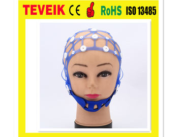 Cappuccio di separazione medico dell'elettrodo di elettroencefalogramma del silicone di Neurofeedback, cappello di elettroencefalogramma dell'elettrodo della tazza di 20 cavi