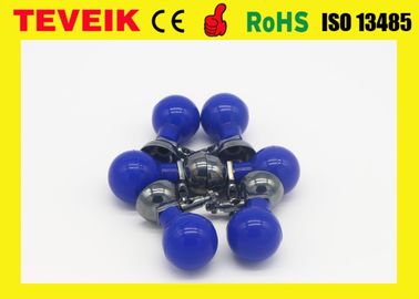 Materiale nichelato del silicone di aspirazione della tazza della palla blu pediatrica dell'elettrodo per BACCANO 3,0