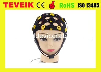 Separazione del cappello di elettroencefalogramma, elettrodo del cloruro di argento, cappuccio dell'elettrodo del eeg di 20 cavi per la macchina di elettroencefalogramma
