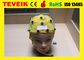 Il fornitore medico di Neurofeedback 20 integrati gialli conduce il cappuccio di elettroencefalogramma per la macchina di elettroencefalogramma, la clip Tin Electrode dell'orecchio